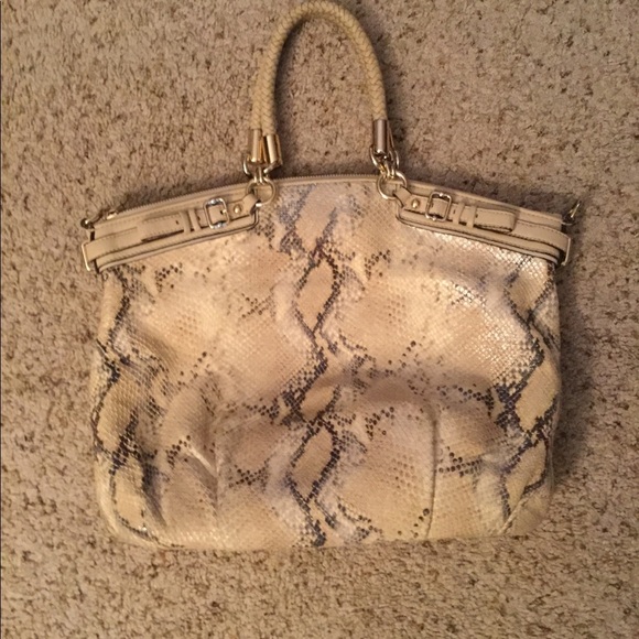 Coach Madison Lindsey Vintage Python Snakeskin Leather Satchel Purse Bag y2k - Picture 8 of 8
